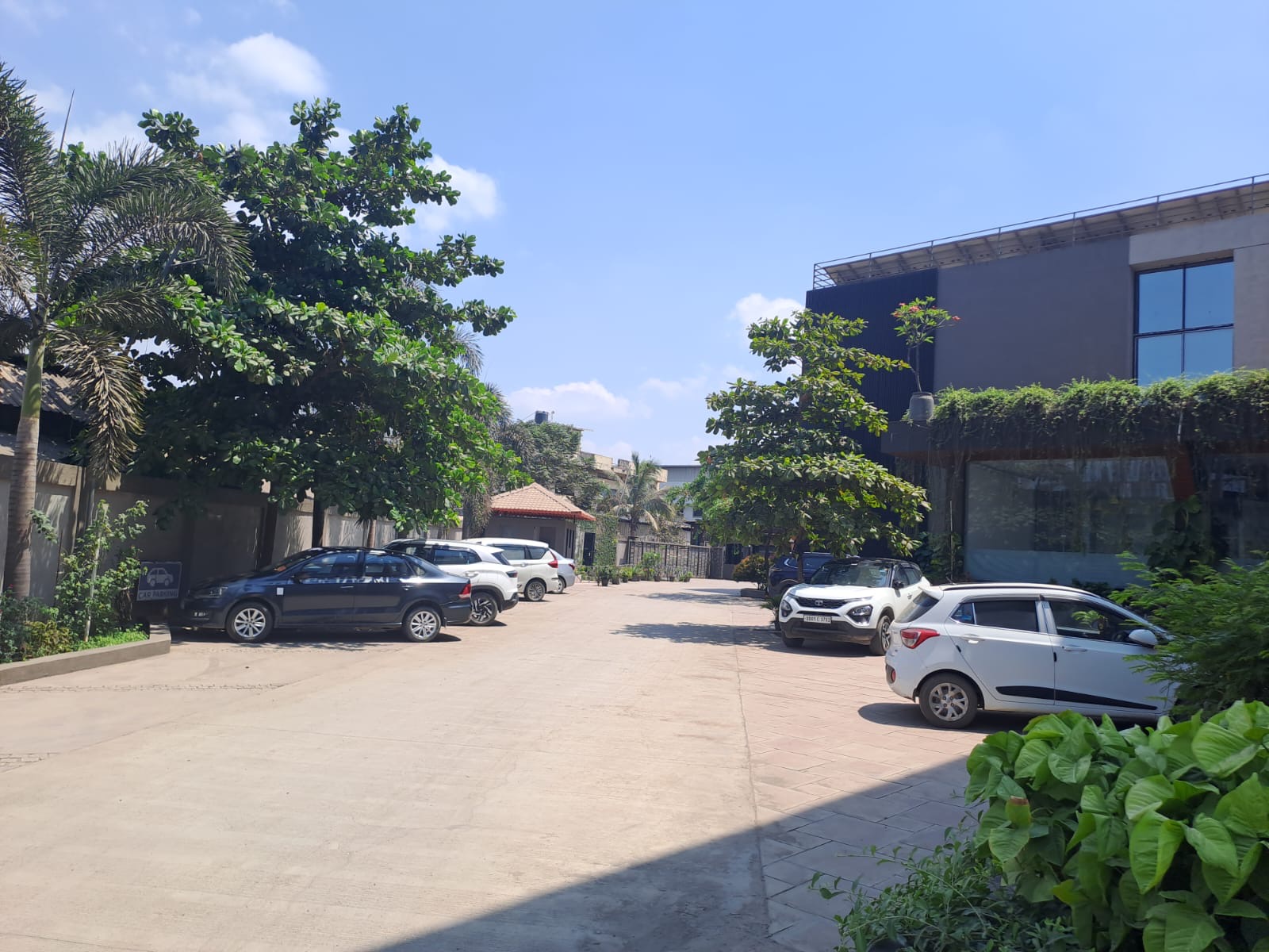 Landscaped car parking
